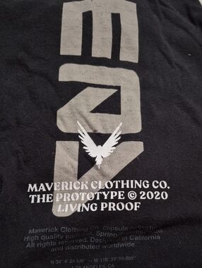 Maverick Men's Black Graphic Tee